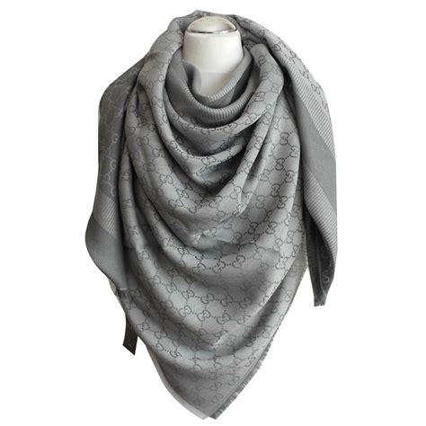 grey gucci scarf silk|Gucci neckerchief.